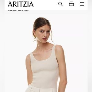 Aritzia Babaton
Sculpt Knit Squareneck Tank
White M